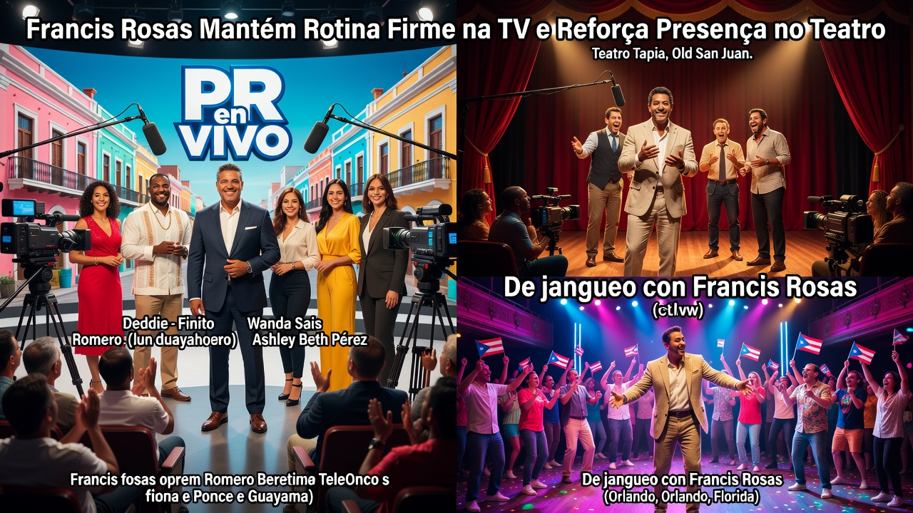 Francis Rosas Mantém Rotina Firme na TV e Reforça Presença no Teatro