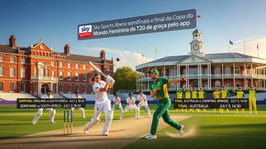 Sky Sports libera semifinais e final da Copa do Mundo Feminina de T20 de graça pelo app