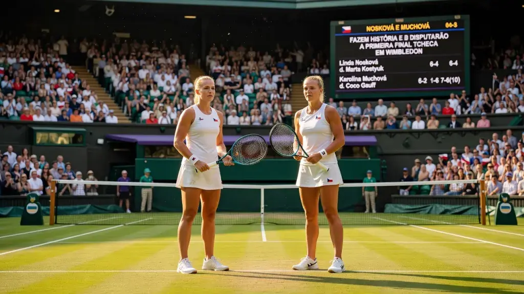 Nosková e Muchová fazem história e disputarão a primeira final tcheca em Wimbledon