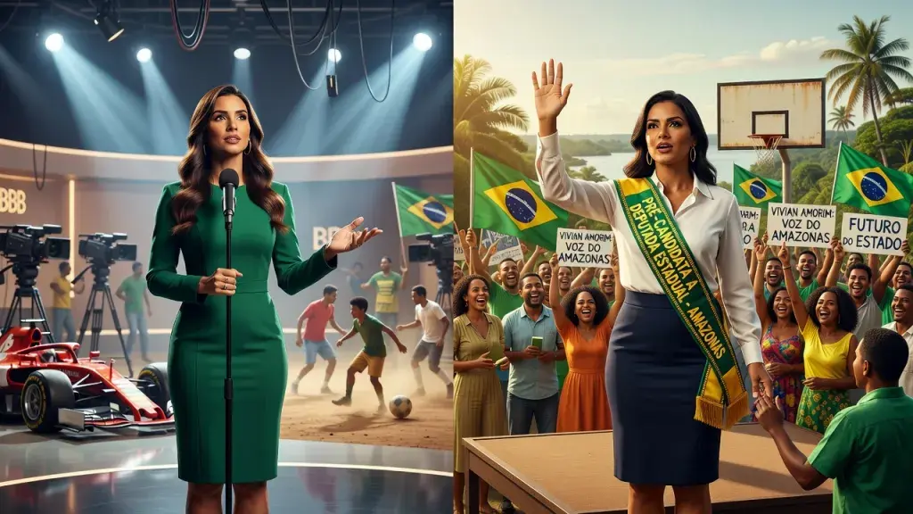 A ex-BBB Vivian Amorim, de 33 anos, anunciou que é pré-candidata a deputada estadual pelo Amazonas.